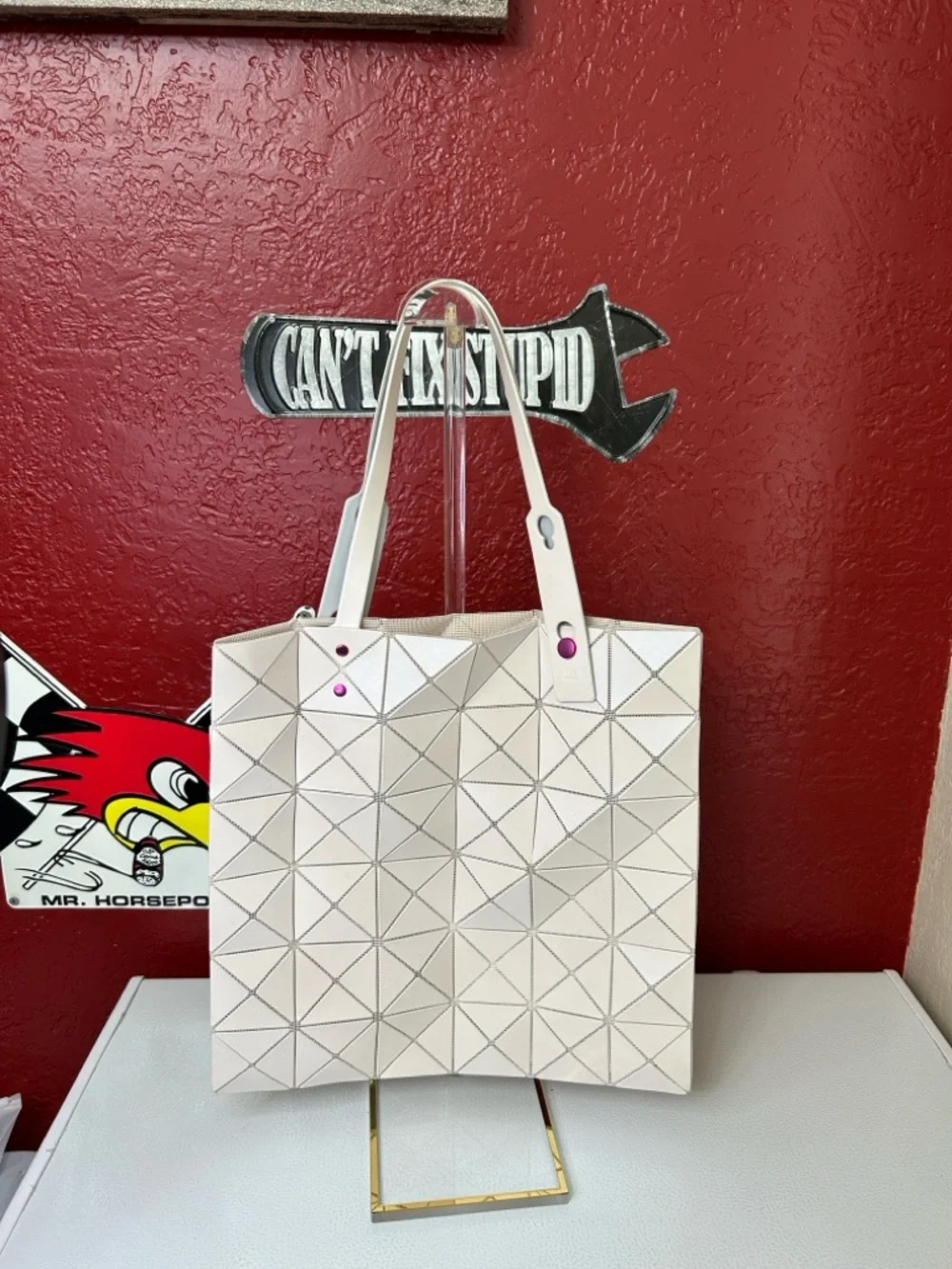 BaoBao cream geometric